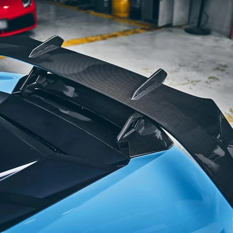 Upgraded Aerodynamic Dry Carbon Fiber Rear Spoiler Body Kit PK Style Rear Wing for Huracan Lp610 Lp580 EVO